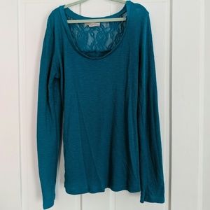Teal long sleeve shirt